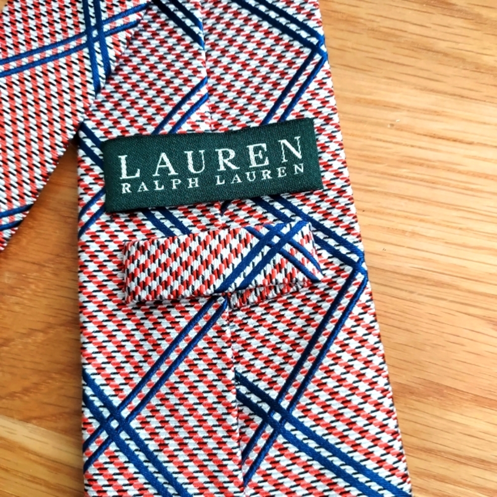 Lauren Ralph Lauren Geometric Print Silk Tie